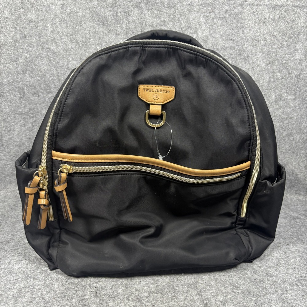 TWELVElittle Companion Backpack Medium Black Nylon Celestial Lining